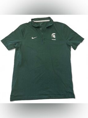 Nike MSU Spartans Polo Size Large